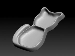 cat bowl 3D-printmodel
