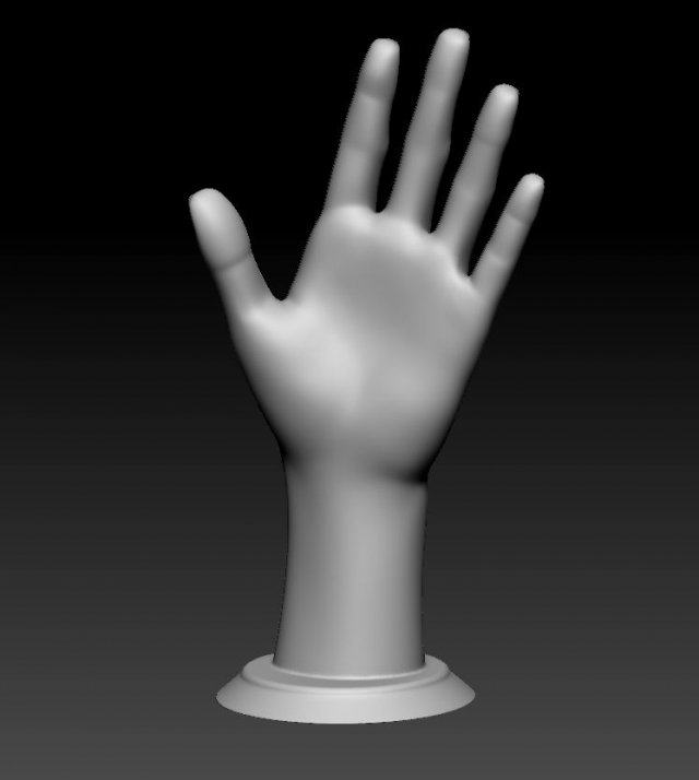 hand pose 3D Print Model .c4d .max .obj .3ds .fbx .stl .blend 