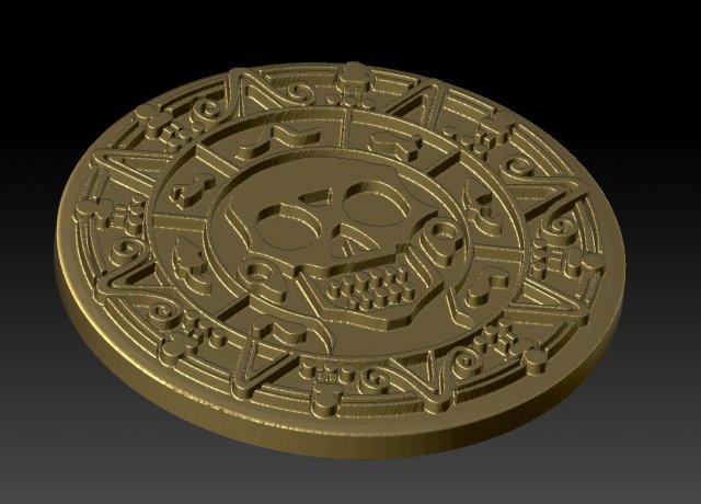 pirates of the caribbean medallion 3D Принт Модель .c4d .max .obj .3ds .fbx .stl .blend 