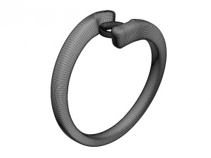 spiral solitaire ring 3d print model Model Cetak 3D