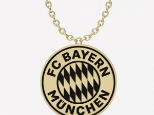 拜仁慕尼黑吊坠 3D 打印模型 3D 打印模型