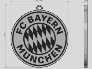 pendant bayern munchen 3d print model 3D Print Model
