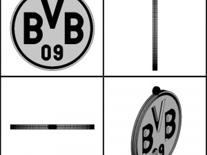pendant borussia dortmund 3d print model 3D Print Model