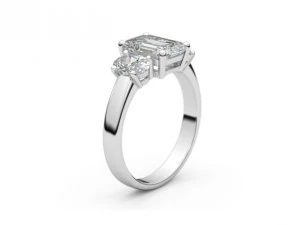 スリーストーンリング3Dプリントモデル 3Dプリントモデル