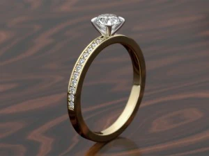engagement pave ring 3d print model 3D Print Model