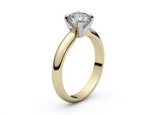 set from three solitaire ring 3d print model Modelo de Impressão 3D