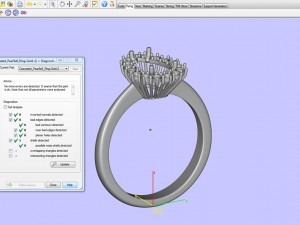 halo pear tanzanite ring Model Cetak 3D