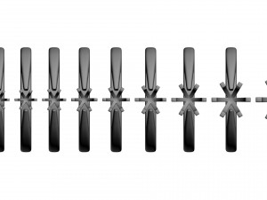 set from ten solitaire ring 3D Print Model