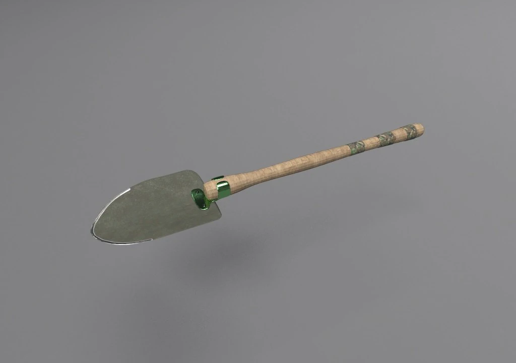 survival shovel 3D Model .c4d .max .obj .3ds .fbx .stl .blend 
