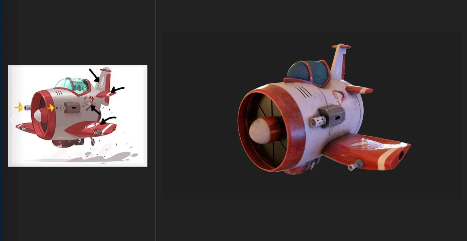 toy plane 3D Model .c4d .max .obj .3ds .fbx .stl .blend 