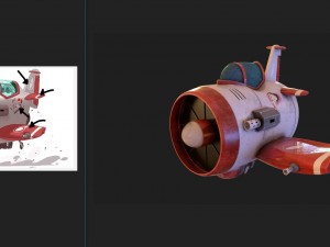toy plane 3D 모델