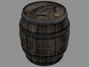 wooden barrel 3D Model