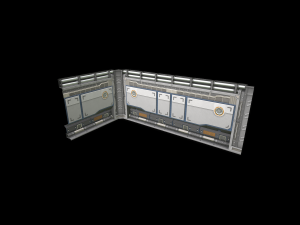 sci-fi wall 3D-Modell