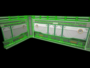 sci-fi wall 3D-Modell