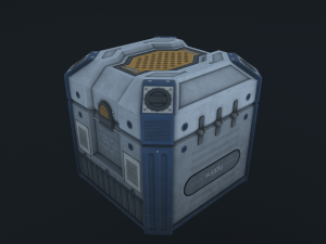 sci-fi crate Modelo 3D