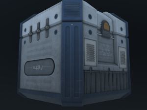 sci-fi crate Modelo 3D