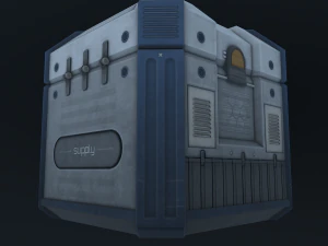 sci-fi crate 3D Model