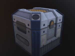 sci-fi crate Modelo 3D