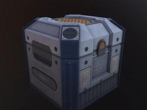 sci-fi crate 3D Model