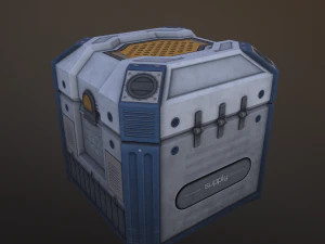 sci-fi crate 3D Model