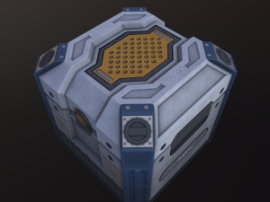 sci-fi crate Modelo 3D
