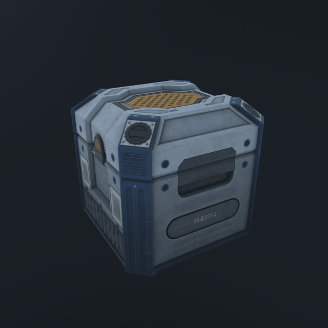sci-fi crate Modelo 3D .c4d .max .obj .3ds .fbx .stl .blend 