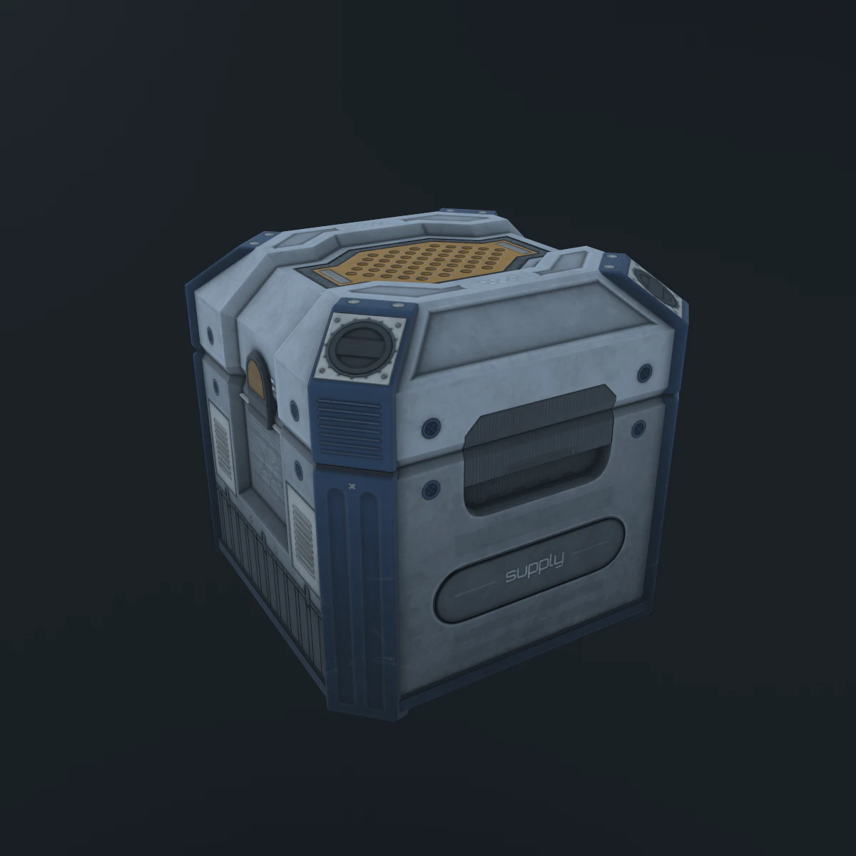 sci-fi crate 3D Model .c4d .max .obj .3ds .fbx .stl .blend 
