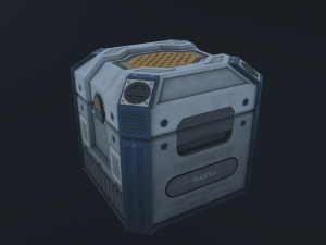 sci-fi crate Modelo 3D