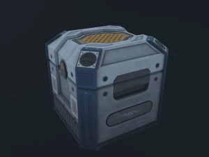 Science-Fiction-Kiste 3D Modell