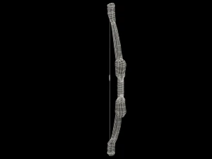 활 궁수 3D 모델