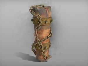 totem with chain 3D Model