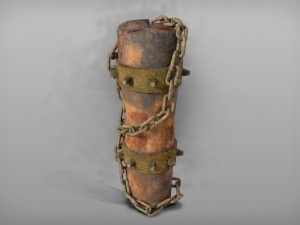 totem with chain 3D Model