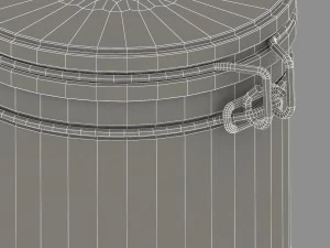 크림용 항아리 3D 모델