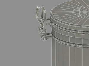 크림용 항아리 3D 모델
