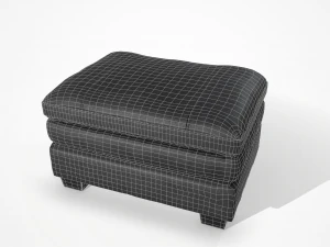 gleason chair ottoman 3D Model