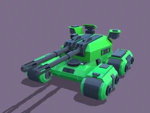 stylized tanks pack low-poly 3D Model