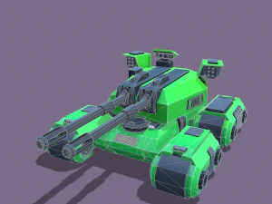 stylized tanks pack low-poly 3D Model