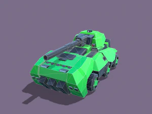 stylized tanks pack low-poly 3D Model