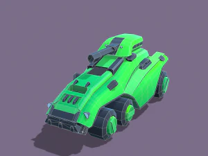 stylized tanks pack low-poly 3D Model