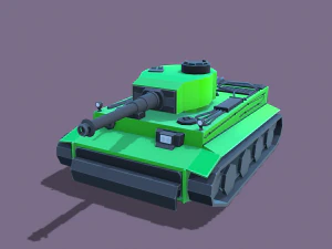 stylized tanks pack low-poly 3D Model
