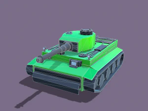 stylized tanks pack low-poly 3D Model