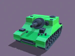 stylized tanks pack low-poly 3D Model