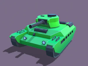 stylized tanks pack low-poly 3D Model