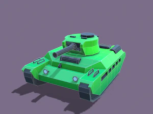 stylized tanks pack low-poly 3D Model