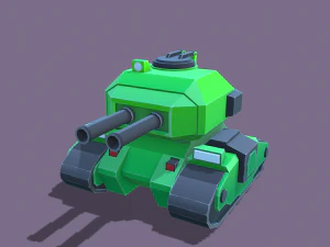 stylized tanks pack low-poly 3D Model