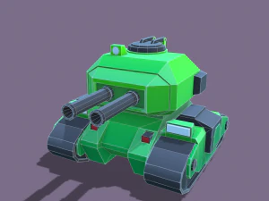 stylized tanks pack low-poly 3D Model