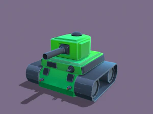 stylized tanks pack low-poly 3D Model