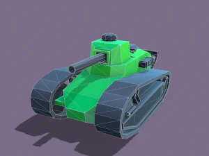 stylized tanks pack low-poly 3D Model