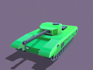stylized tanks pack low-poly 3D Model