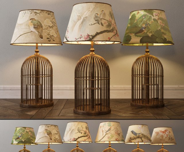 bird cage 3D मॉडल .c4d .max .obj .3ds .fbx .stl .blend 